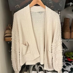 Madewell Cream Cardigan Sweater